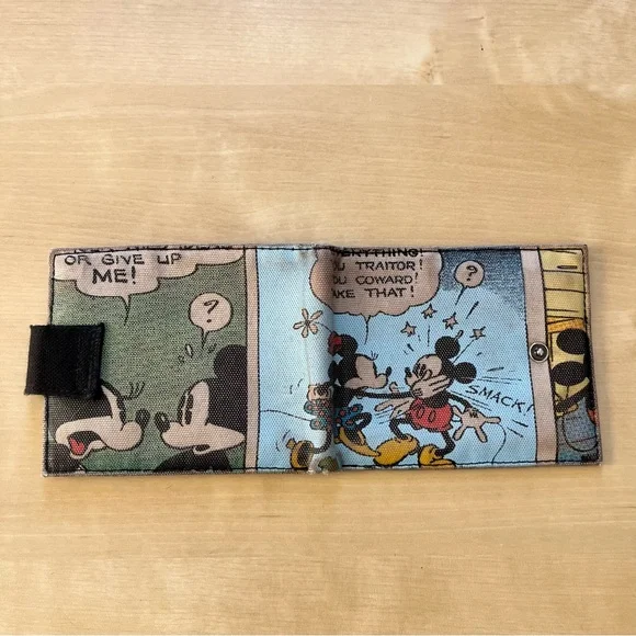 Vintage Disney Comic-Print Mickey Mouse Wallet – Light Blue - Picture 7 of 8